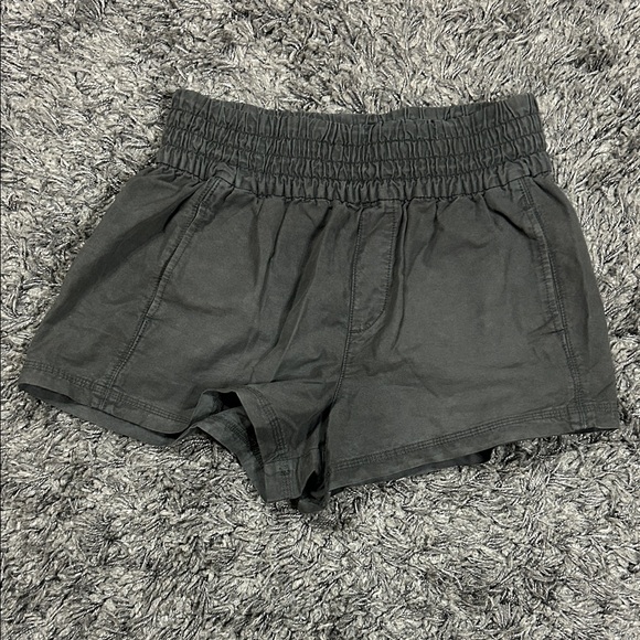 aerie Pants - Aerie High Waist Charcoal Shorts